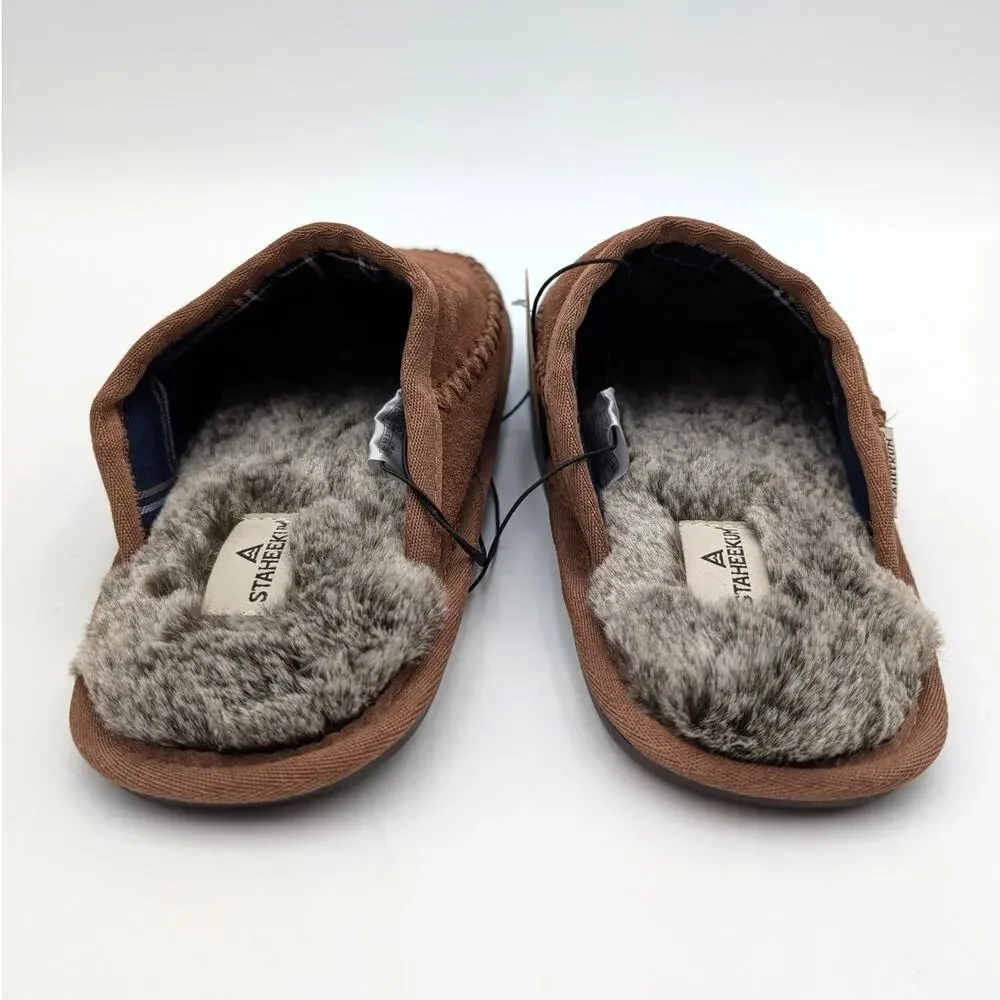 Staheekum Cabin Classic Slipper Shoes Closed Toe Men's Brown Size US8M EU41